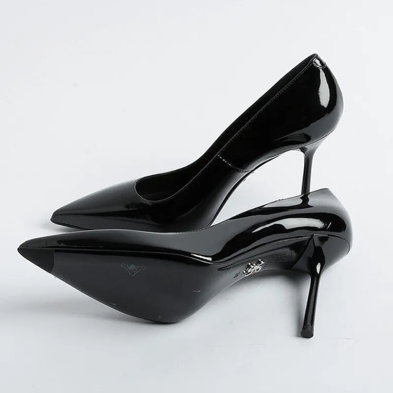 SERGIO LEVANTESI - Decollete - Musa - Paint Nero<Collezione Scarpe Donna Decollete