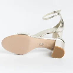 SERGIO LEVANTESI - Sandali Con Tacco - Easy - Laminato Platino<Collezione Scarpe Donna Sandali Con Tacco