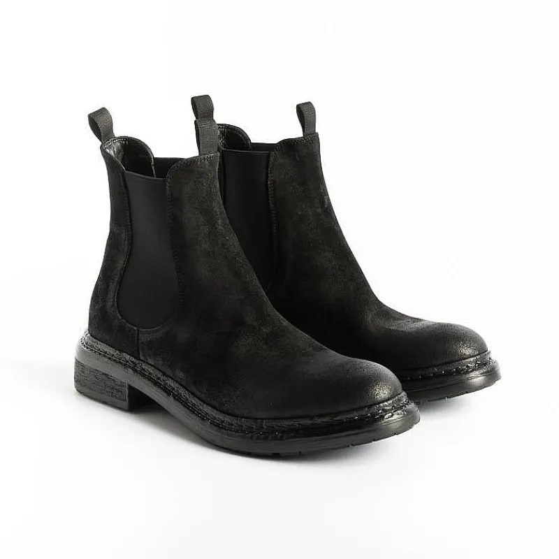 Strategia - Stivaletto Beatles A4642 - Lomi - Nero Wash<Collezione Scarpe Donna Stivaletti