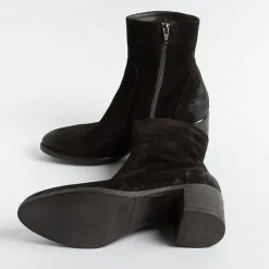 Strategia - Stivaletto Texano E5540 - Velour Ebano Wash<Collezione Scarpe Donna Stivaletti
