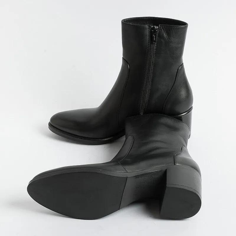 Strategia - Stivaletto Texano E5540 - Talco Nero<Collezione Scarpe Donna Texani