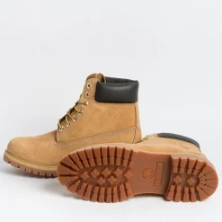 TIMBERLAND - Collezione Uomo Timberland - Hiking Boot - Tmb 010061 Nabuck Giallo<Collezione Scarpe Uomo Hiking Boots