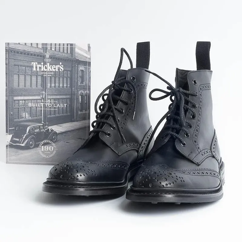 Tricker's - Anfibio - Stow Nero - Dainite<Collezione Scarpe Uomo Anfibi