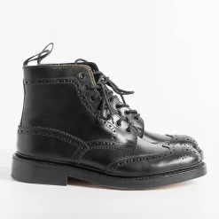 Tricker's - Anfibio - Stow Nero - Fondo Cuoio<Collezione Scarpe Uomo Anfibi