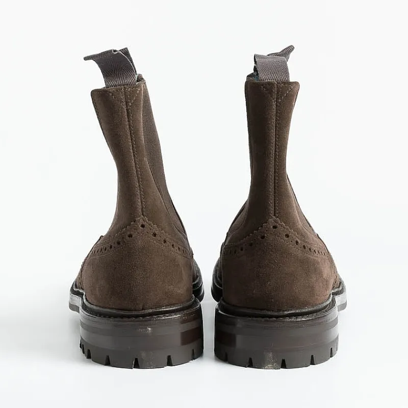 Tricker's - Beatles In Camoscio - Henry - Cafe<Collezione Scarpe Uomo Polacchi