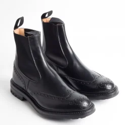 Tricker's - Beatles In Pelle - Henry - Nero<Collezione Scarpe Uomo Polacchi