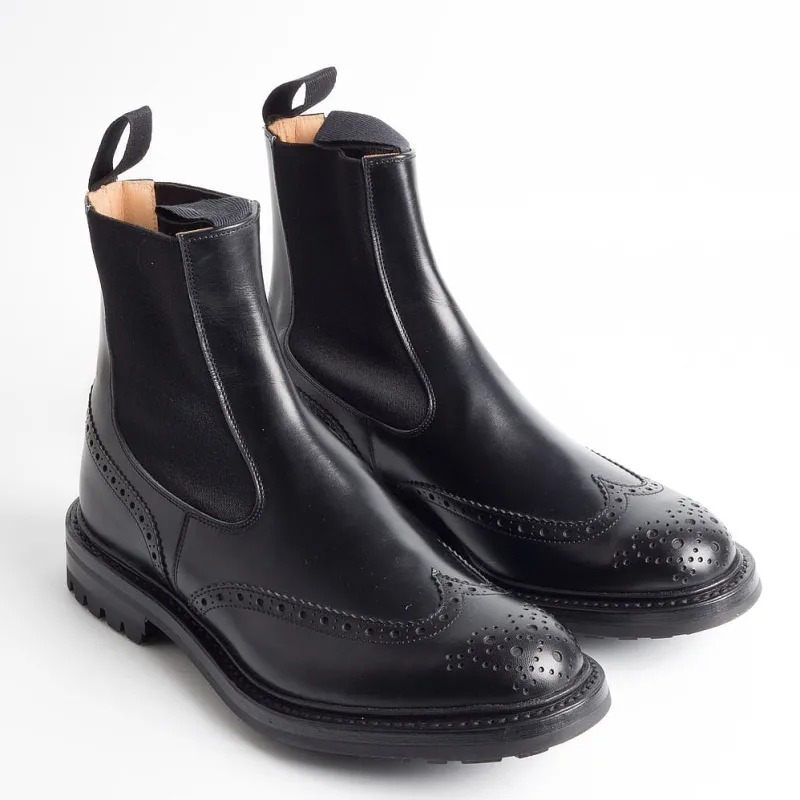 Tricker's - Beatles In Pelle - Henry - Nero<Collezione Scarpe Uomo Polacchi