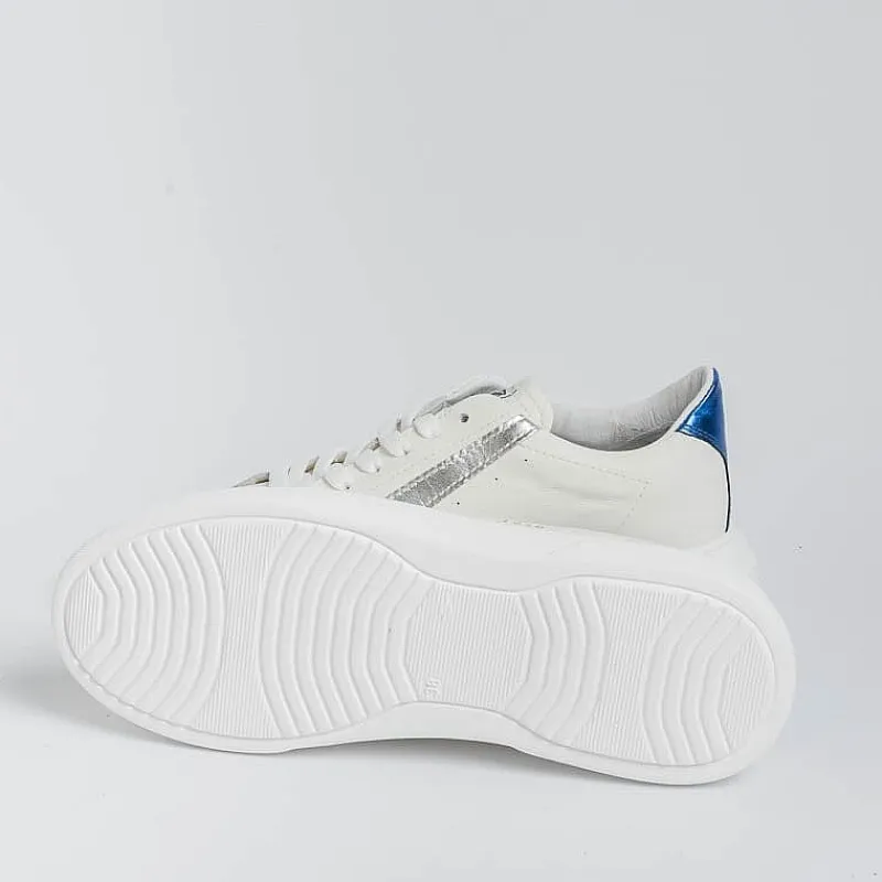 VALSPORT 1920 Valsport - Sneakers Tournament Up - Vt2215W - Bianco Laminato Argento<Collezione Scarpe Donna Sneakers