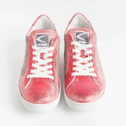 VALSPORT 1920 Valsport - Sneakers Tournament - Crack Rosso Glitterino Bordeau<Collezione Scarpe Donna Sneakers