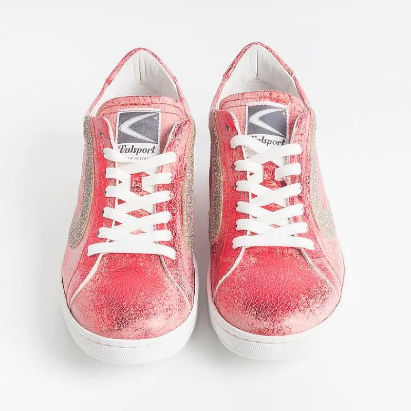 VALSPORT 1920 Valsport - Sneakers Tournament - Crack Rosso Glitterino Bordeau<Collezione Scarpe Donna Sneakers