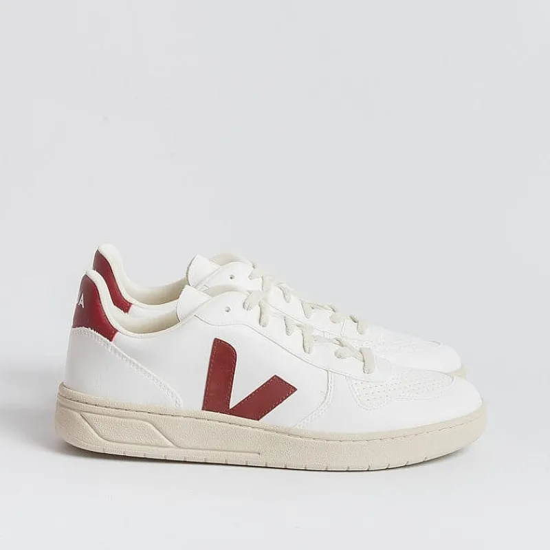 VEJA - Collezione Uomo Veja - Sneakers - V 10 - Bianco Bordeaux<Collezione Scarpe Uomo Sneakers