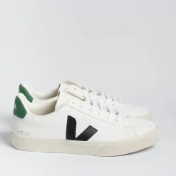 VEJA - Collezione Uomo Veja - Sneakers Campo - Bianco Nero Verde<Collezione Scarpe Uomo Sneakers