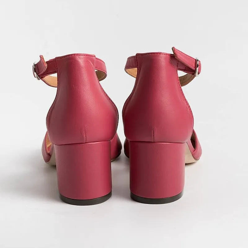 Via Roma 15 - Sandali Con Tacco - 3065 - Nappa Fragola<Collezione Scarpe Donna Sandali Con Tacco