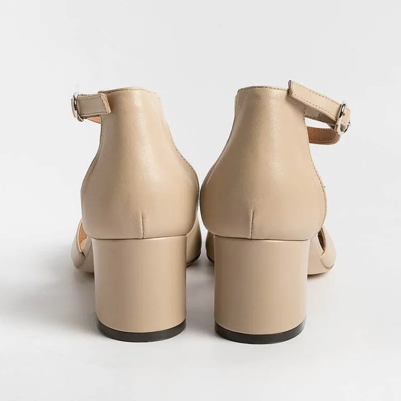 Via Roma 15 - Sandali Con Tacco - 3065 - Nappa Nude<Collezione Scarpe Donna Sandali Con Tacco