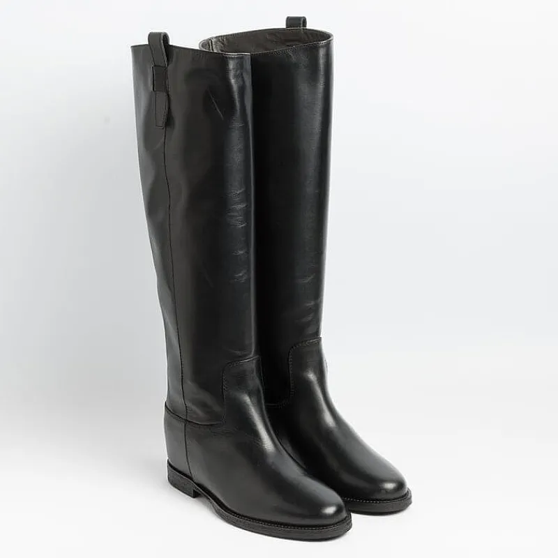 Via Roma 15 - Stivali Con Zip Interna 3983 - Santa Monica Nero<Collezione Scarpe Donna Stivali