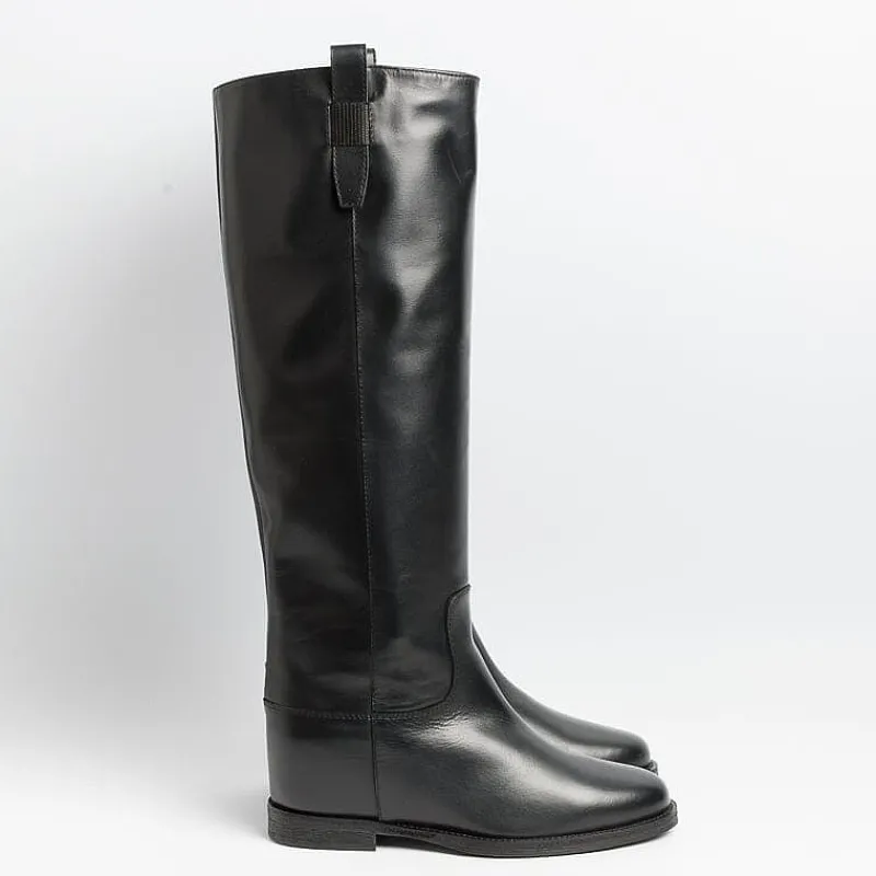 Via Roma 15 - Stivali Con Zip Interna 3983 - Santa Monica Nero<Collezione Scarpe Donna Stivali